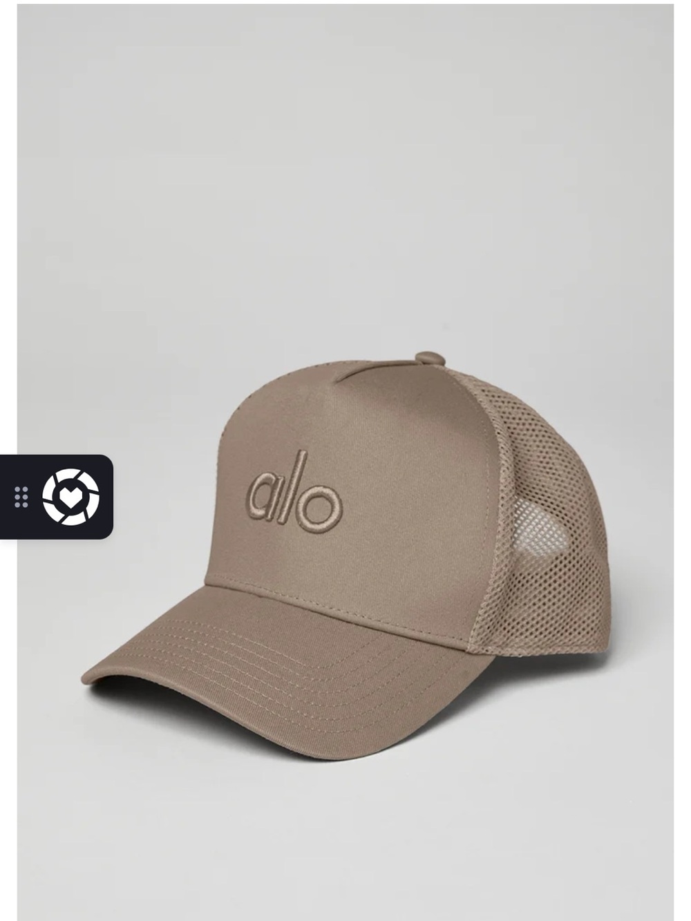 ALO Yoga Taupe Mesh Trucker Hat